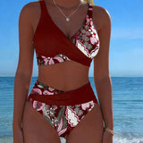 ESTER™ | Bikini Contraste Cor Moda Floral