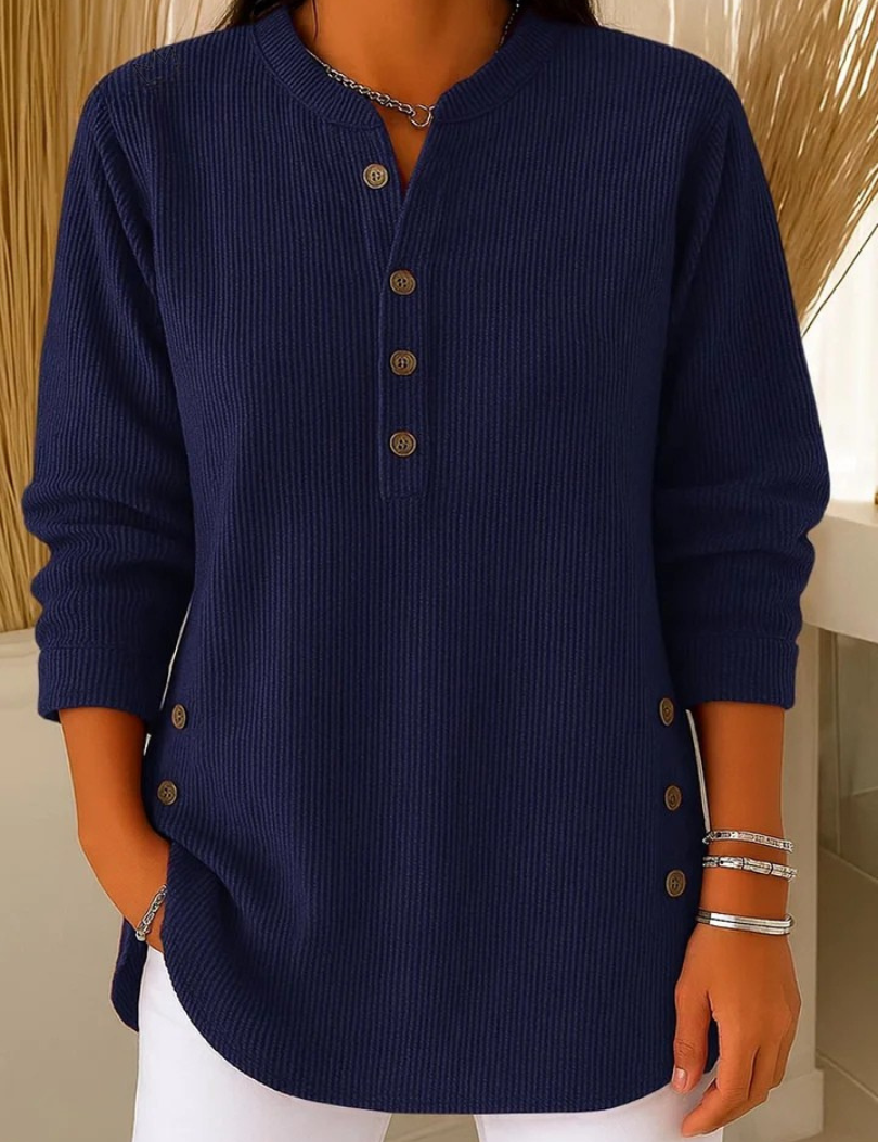 Nieves | Túnica Henley com Botões
