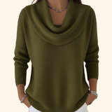 Julia | Sweatshirt com Gola Drapeada