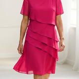 Juliette – Vestido elegante fluido com volantes