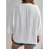 Dorothy™ | Top elegante com decote em V e botões
