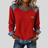 Roxane | Sweat Patchwork Gaufre