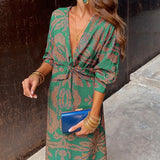 Celeste | Vestido Midi Eleganza Fiorita