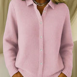 Katrina | Cardigan Botão em Tricot Texturizado