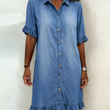 Laura | Vestido de denim confortável