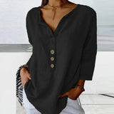 Solénya™ | Blusa de algodão-linho