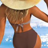 GEMMA™ | Bikini Halter às Rayas de Cores