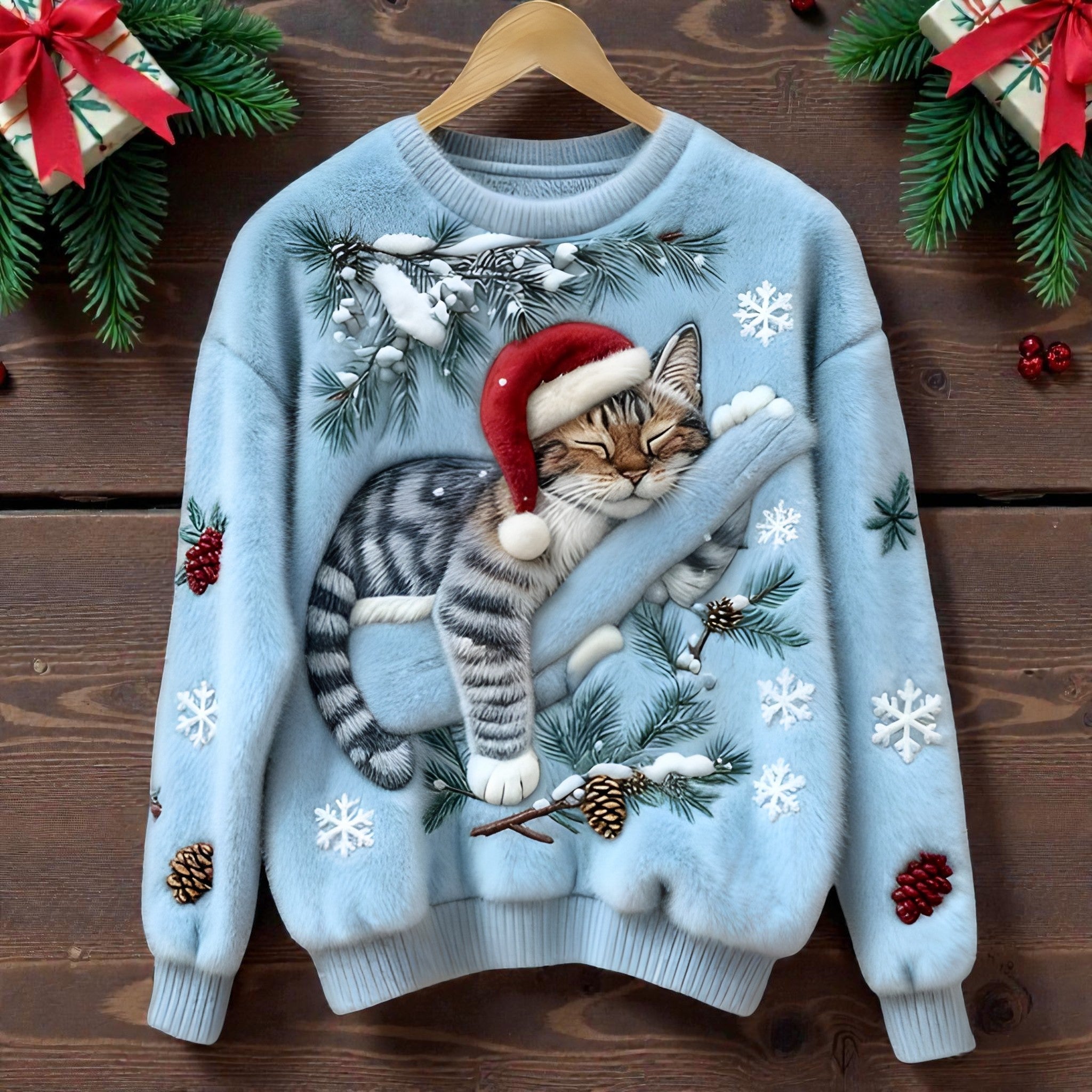 Noëlle | Pullover de Natal suave e estruturado