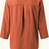 Solénya™ | Blusa de algodão-linho