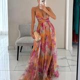 Giselle | Vestido maxi encantado com padrão floral