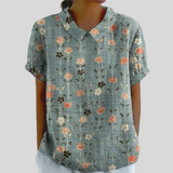 Élora™ | Blusa com flores alinhadas