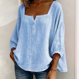 Sherri™ | Blusa elegante com decote quadrado