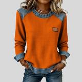 Roxane | Sweat Patchwork Gaufre