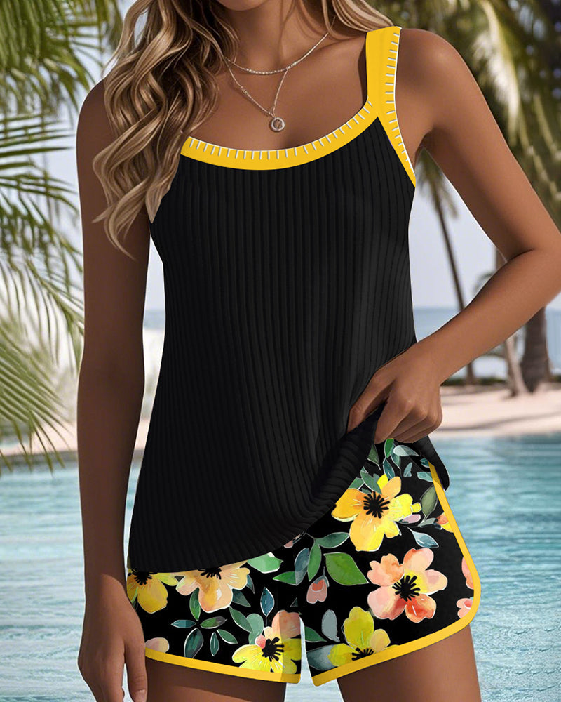 Laluna® | Conjunto Tankini elegante em duas peças