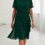 Juliette – Vestido elegante fluido com volantes