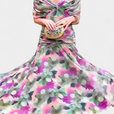 Alondra | Vestido Floral Longo com Decote em V