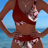 ESTER™ | Bikini Contraste Cor Moda Floral