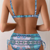 MILAGROS™ | Conjunto de bikini com estampado étnico sexy