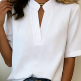 Élise — Blusa elegante com colarinho refinado