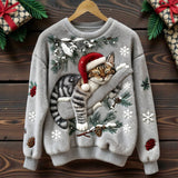 Noëlle | Pullover de Natal suave e estruturado