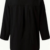Solénya™ | Blusa de algodão-linho