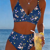ROMINA™ | Bikini Sexy Entrecruzado Impresso Floral