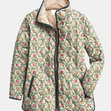 Casaco Acolchoado Tecido Floral Amélie