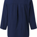 Solénya™ | Blusa de algodão-linho