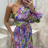 Filippa | Vestido assimétrico de uma só manga