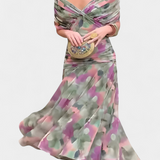 Alondra | Vestido Floral Longo com Decote em V