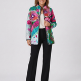 Casaco Acolchoado Aquarela Floral Lucie