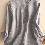 Solénya™ | Blusa de algodão-linho