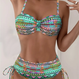 MILAGROS™ | Conjunto de bikini com estampado étnico sexy
