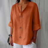 Lunaria™ | Camisa de algodão-linho
