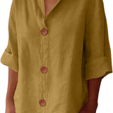 Lunaria™ | Camisa de algodão-linho