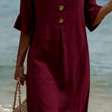 Vestido casual de mulher.