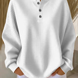 Milagros | Sweater Henley Gofrada