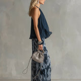 Élise | Conjunto elegante e leve com top fluido e calças largas
