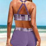 Janette - Bikini Ribbet de cintura alta