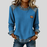 Roxane | Sweat Patchwork Gaufre