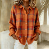 Janette™ | Pull em malha xadrez