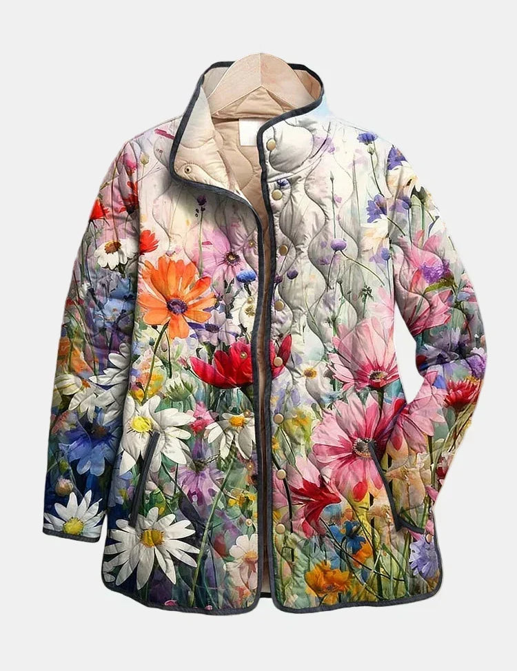 Casaco Acolchoado Flores dos Campos Manon