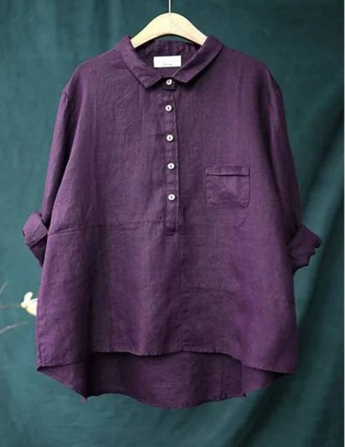 Elvie | Blusa de Linho Elegante para o Verão