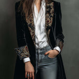Octavia | Blazer Ajustado com Detalhes Barrocos