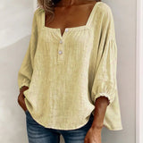 Sherri™ | Blusa elegante com decote quadrado