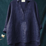 Andrea | Blusa de Linho Elegante para o Verão