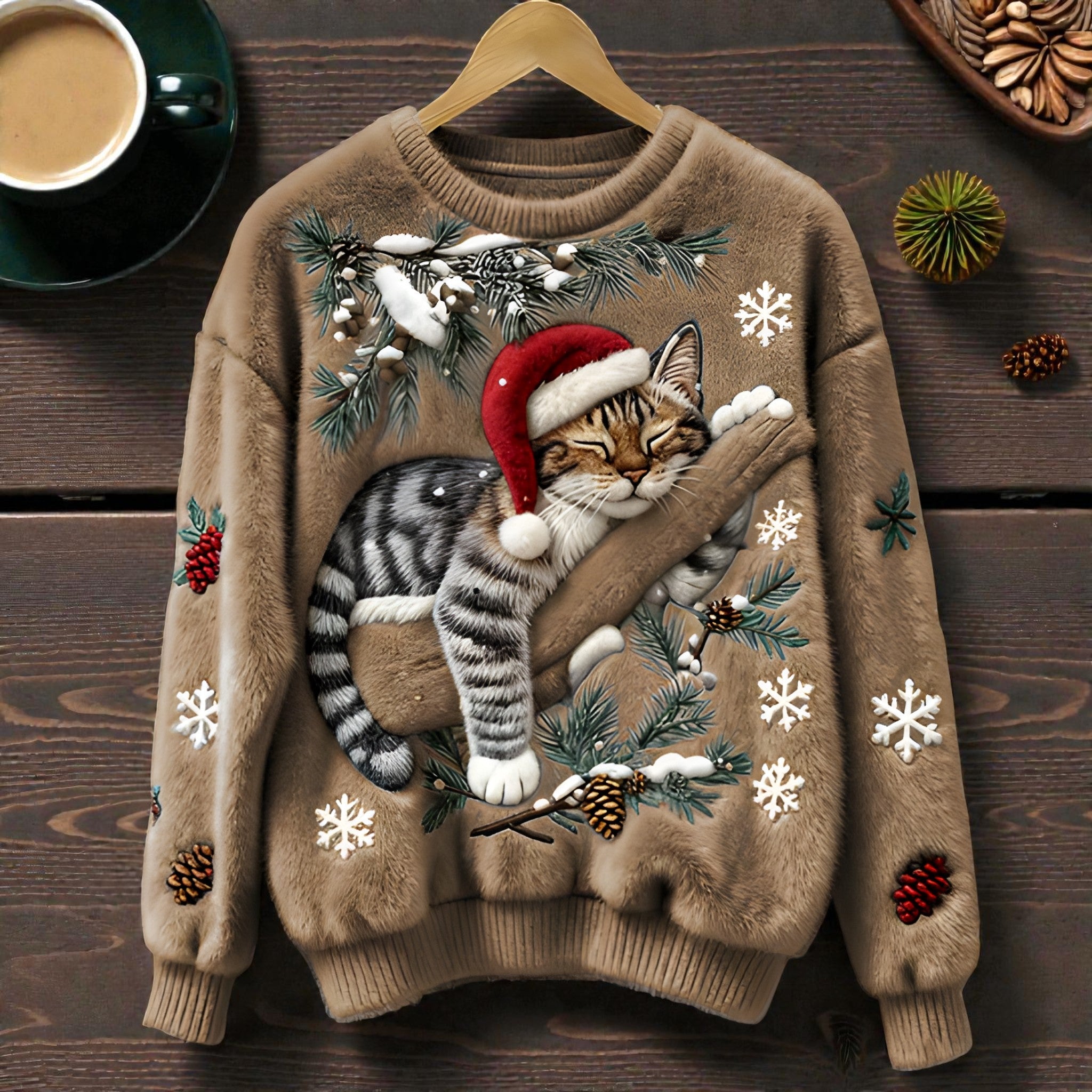 Noëlle | Pullover de Natal suave e estruturado