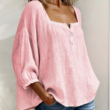 Sherri™ | Blusa elegante com decote quadrado