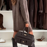 Stella | Sweater Oversized de Gola Alta