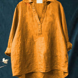 Andrea | Blusa de Linho Elegante para o Verão